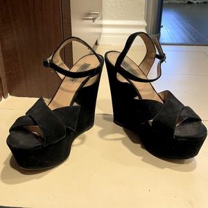 Steve Madden Black Sandal Heels